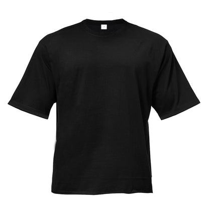 Mens Oversized Fit Short Sleeve T-shirt With Dropped Shoulder Loose Hip Hop