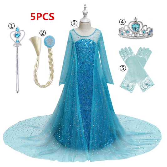 Dress for Girls Kids Christmas Dress Halloween Cosplay Costume