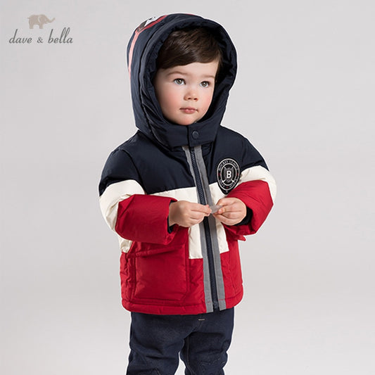 dave bella baby boy winter down jacket children 90% white duck down