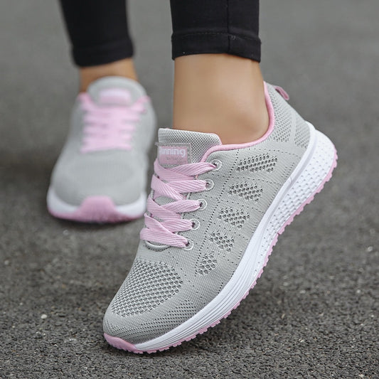 Fashion Tennis Shoes for Women Trainers Shoes Casual Flats Female Light