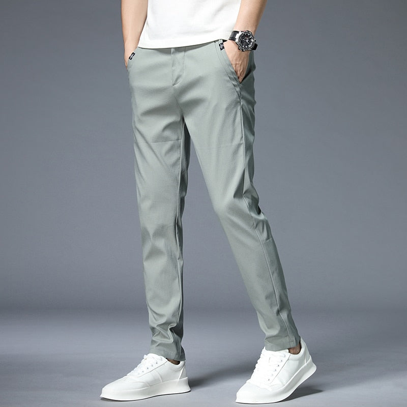 Summer Thin Casual Pants Men 4 Colors Classic Style Fashion