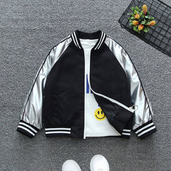 Fashion Baby Boys Jacket Spring Autumn Baseball Jacket Kids Bright