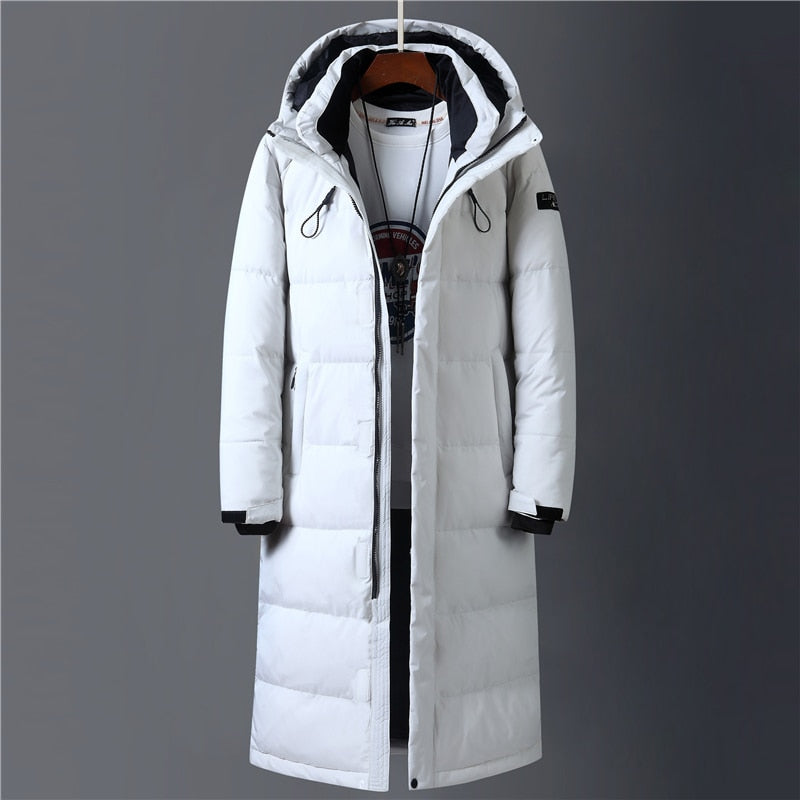 Winter 90% White Down Jacket Men Hooded Fashion High Quality
