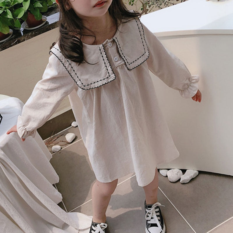 Girls Dress Autumn Children Dresses Palace Style Baby Kids Toddler