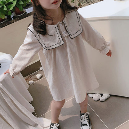 Girls Dress Autumn Children Dresses Palace Style Baby Kids Toddler