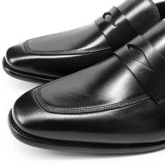 Hanmce Genuine Leather Shoes New British High Top Formal Wedding Slip On Loafers Men
