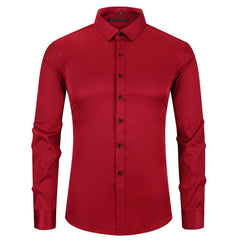 Slim Fit Long Sleeved Dress Shirt