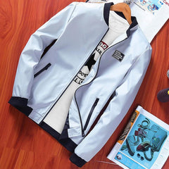 CW Men's Bomber Zipper Jacket Winter Male Fleece Warm Coats