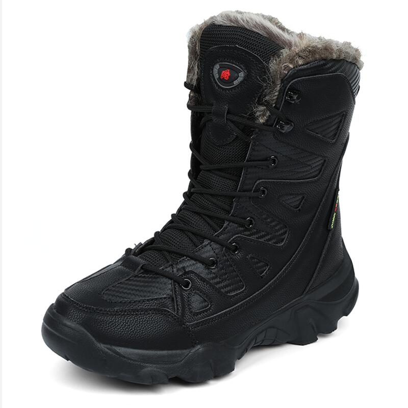 Winter Waterproof Men Boots Plush Super Warm Snow Boots Men Sneakers