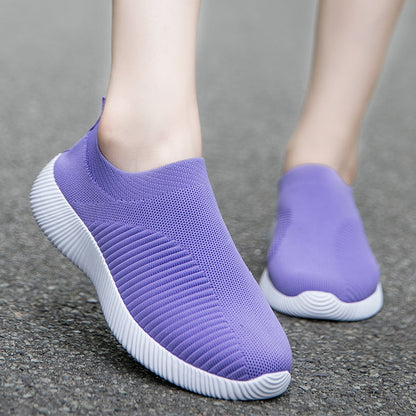 Women Vulcanized Shoes Women Sneakers Slip On Flats Shoes
