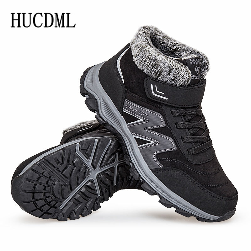 Men Boots Winter Plush Warm Snow Boots Unisex Men Women Winter Work