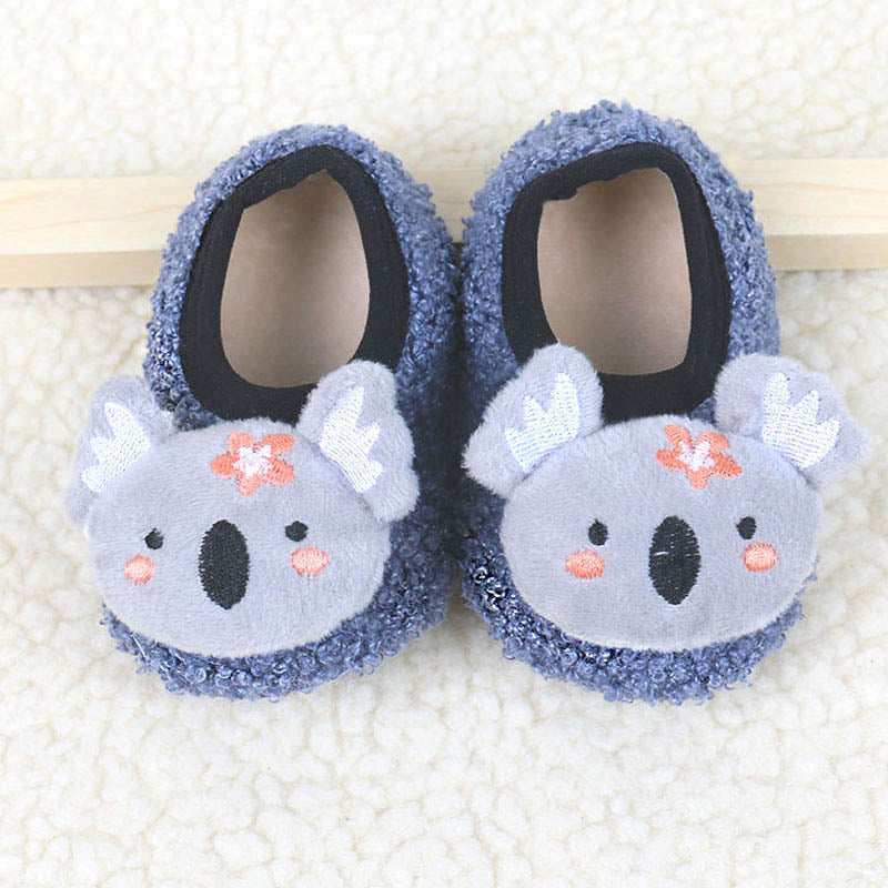Winter Children Floor Shoes For Baby Slippers Infant Toddler Plush Warm