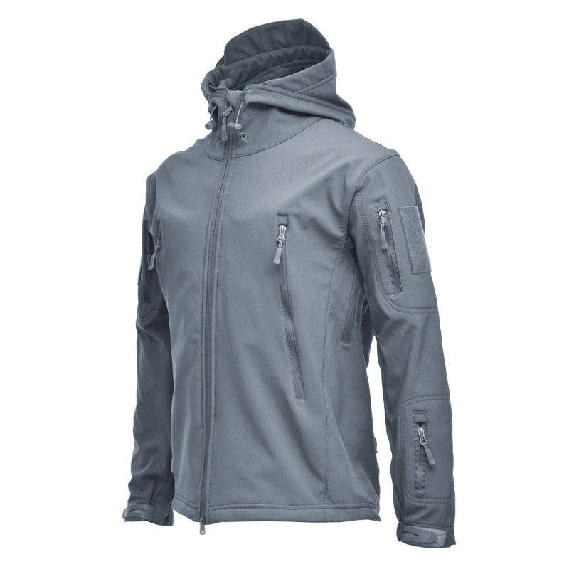 Men's Jacket Soft Shell Fleece Waterproof Windproof Windbreaker