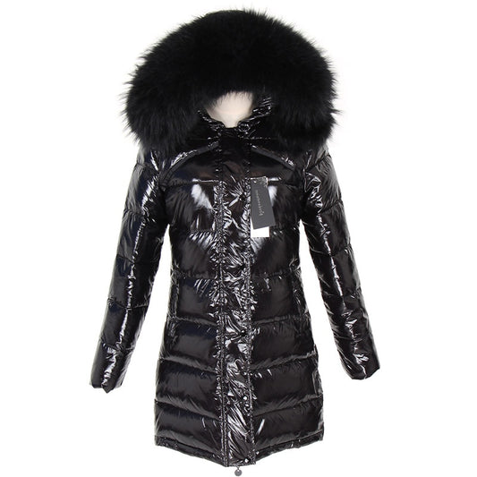 Winter Jacket Women Real Fur Coat Parkas Duck Down Lining Coat