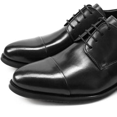 Handmade Luxury Genuine Leather Men Derby Dress Shoes For Wedding