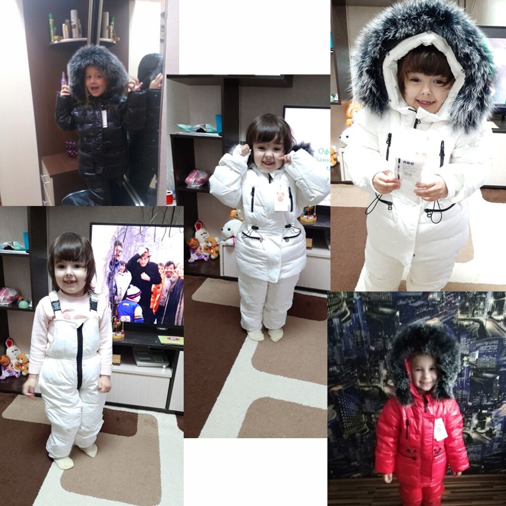 Winter Baby Boy Girl clothing Set warm Down Jacket coat Snowsuit