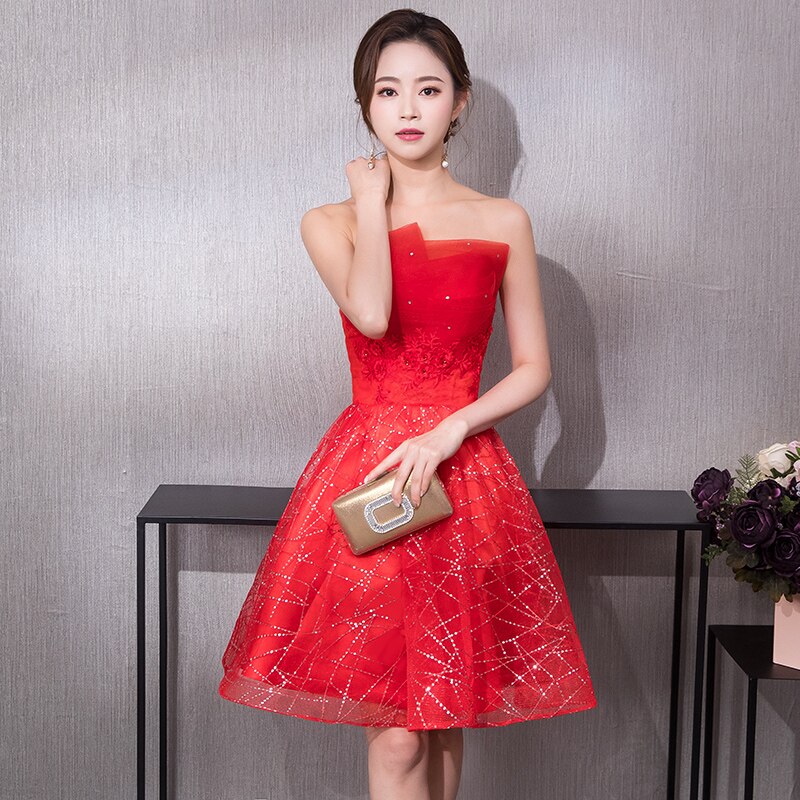 Homecoming Dresses: Short Prom Dresses Backless Lace Up Prom Gown Formal Dress