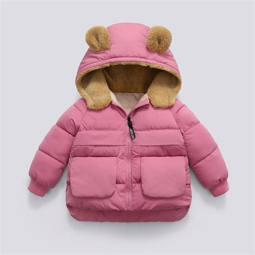 Winter Children Girls Boys Jacket Cotton Down Coats