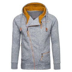 Hoodie Men Autumn Casual Solid Long Sleeve Mens Hoodies