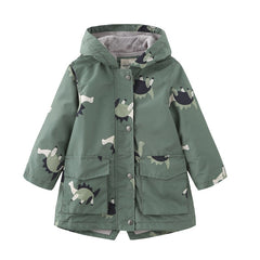 Children Boy Girl Trench Coat Quality Coat  Outerwear Spring Fall Cotton