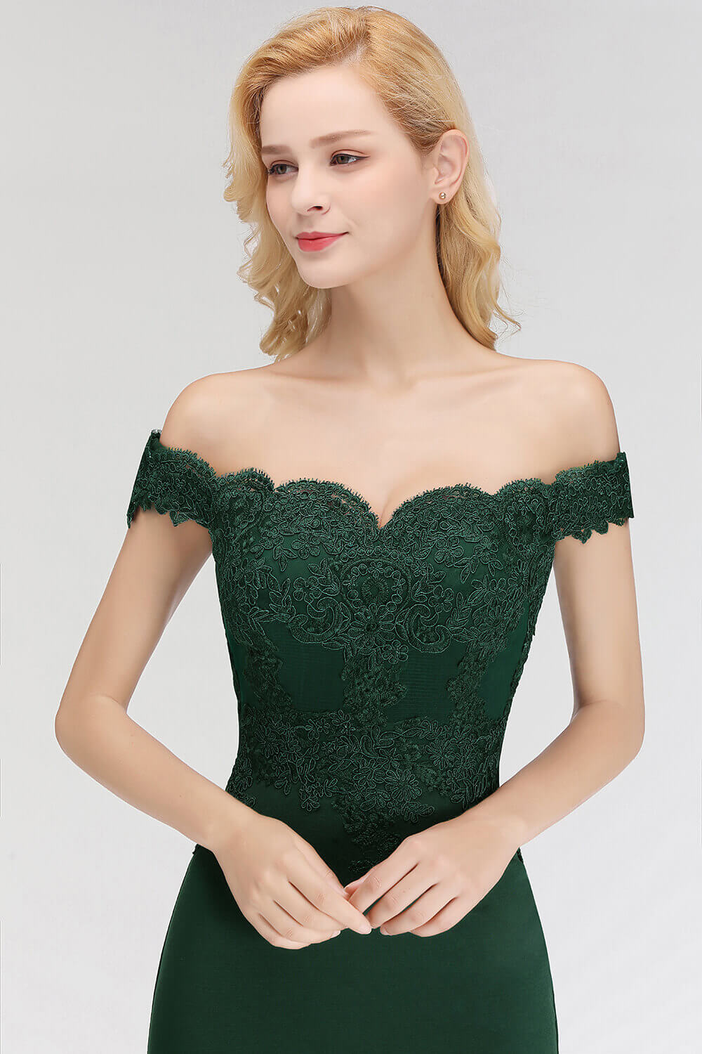 Homecoming Dresses: Golden Applique Prom Dress Women Mermaid Off The Shoulder