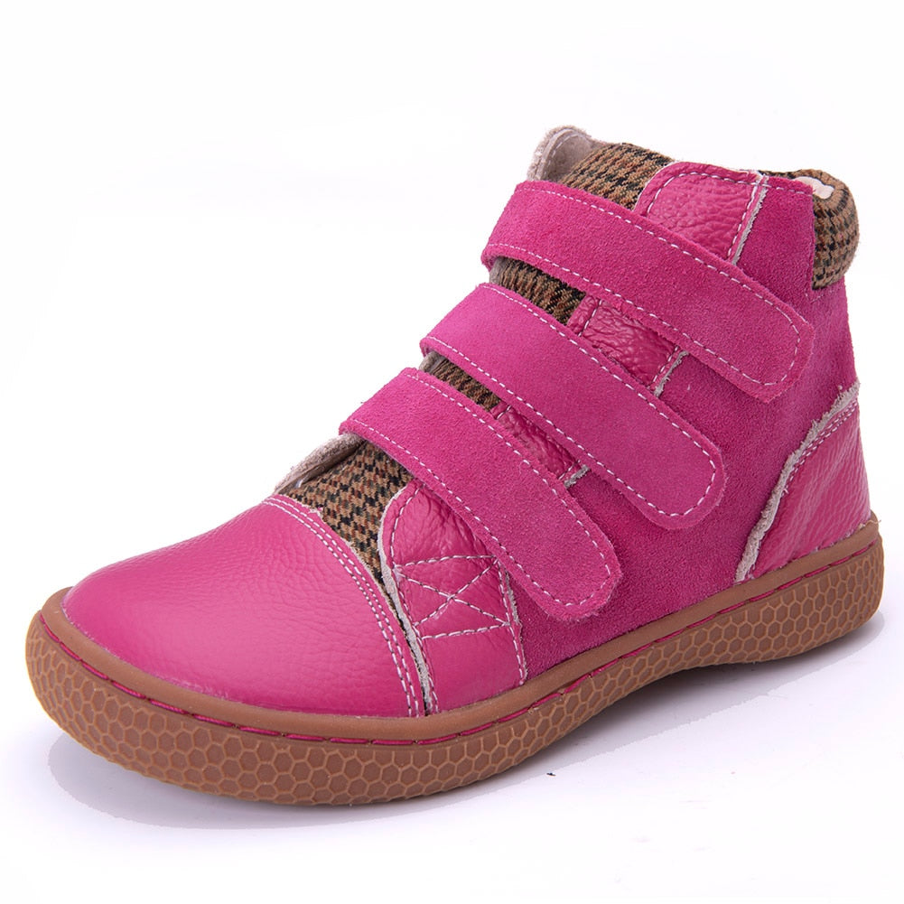 PEKNY BOSA boots barefoot shoes kids genuine leather boy shoes Girls' boots
