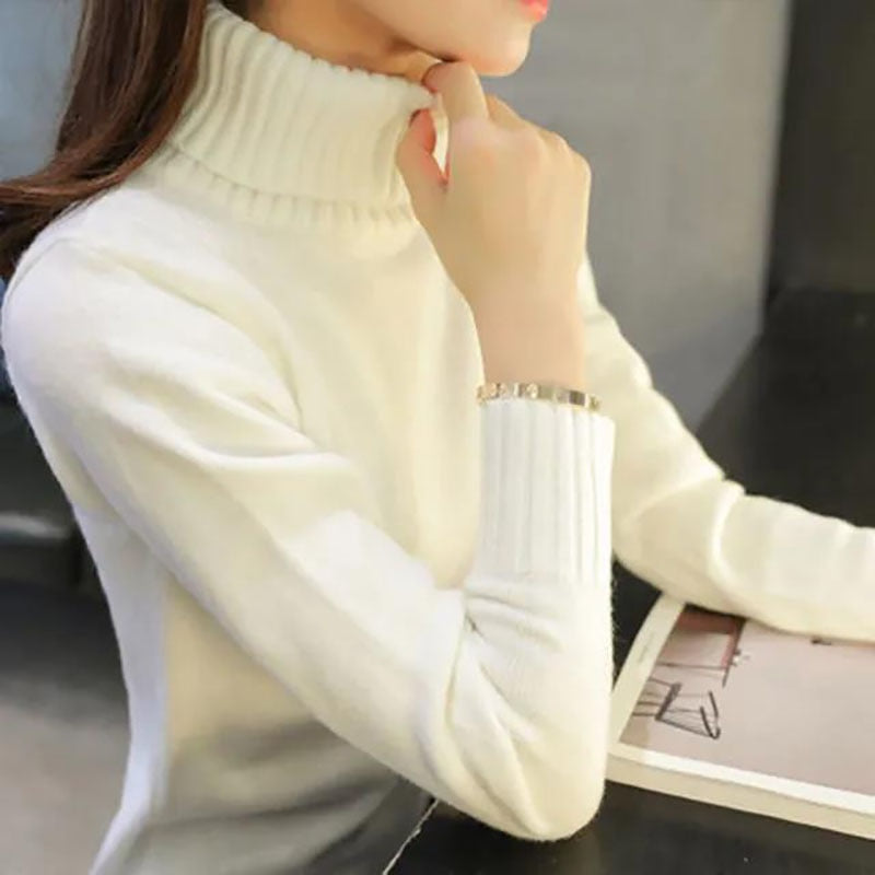 Women's Sweater Turtleneck Trending Sweater Fashion Top