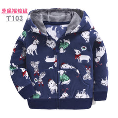 Toddler kids coats fleece boys jacket children clothes dinosaur girls clothes rainbow