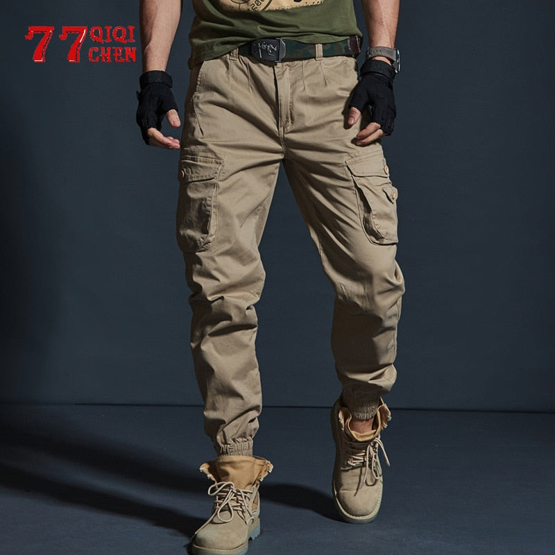 Military Tactical Pants Mens Joggers Camouflage Cargo Casual Pants Male