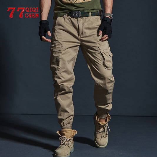 Military Tactical Pants Mens Joggers Camouflage Cargo Casual Pants Male