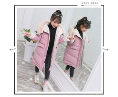 Children Winter Down Cotton Jacket Fashion Girl Clothing Kids Clothes Thick