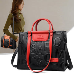 Large Capacity Retro Ladies Bag Leather Woman Handbag