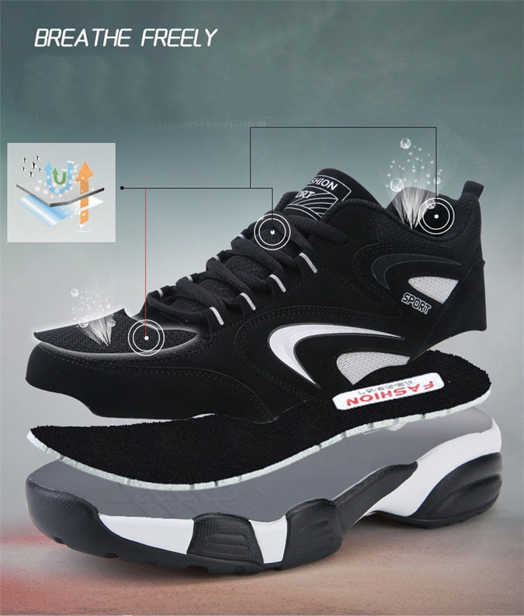 Winter Running Shoes for Men Women Keep Warm Cotton-padded Autumn