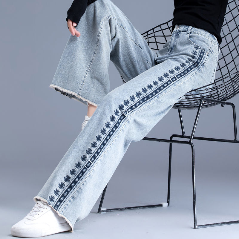 Jean Large Femme Pants Denim Trousers Women Jeans High Waist Pants for Women Korean Fashion Woman Clothing Women's Wide Jeans