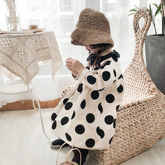 Girls Dresses For Autumn Children Clothing Korean Fashion Baby Girl Doll Dress