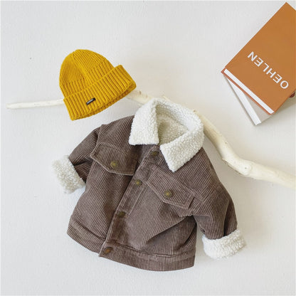 Baby Girl Boy Corduroy Jacket Infant Toddler Child Coat Autumn Spring