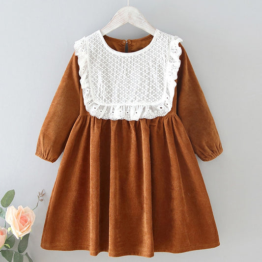 Girls Dresses Autumn Style Children Baby Kids Clothing Korean