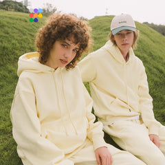 Winter Thick Fleece Lined Men&#39;s Hoodies Couple Oversized