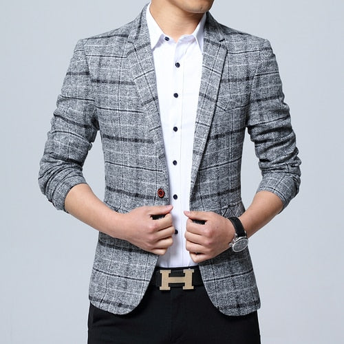 Mens Blazers Slim Fit Suits for Men Business Formal Blazer Mens Wedding Suit