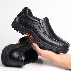 Genuine Leather Shoes Men Loafers Soft Leather Men Casual Shoes