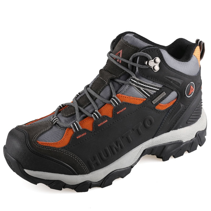 Waterproof Ankle Boots Men Genuine Leather Man Winter Snow Boots