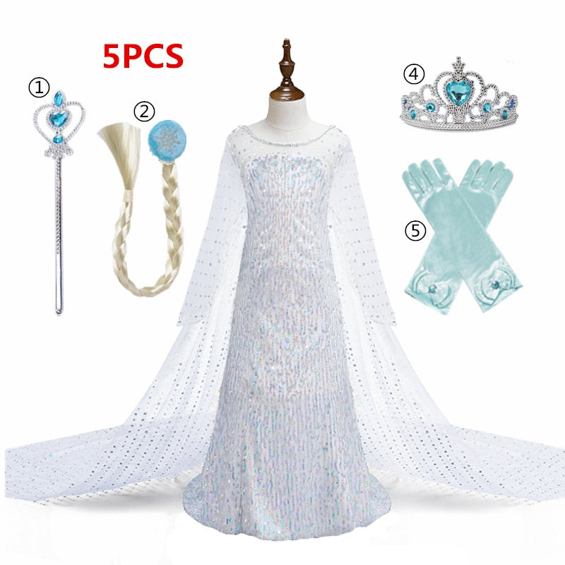 Dress for Girls Kids Christmas Dress Halloween Cosplay Costume