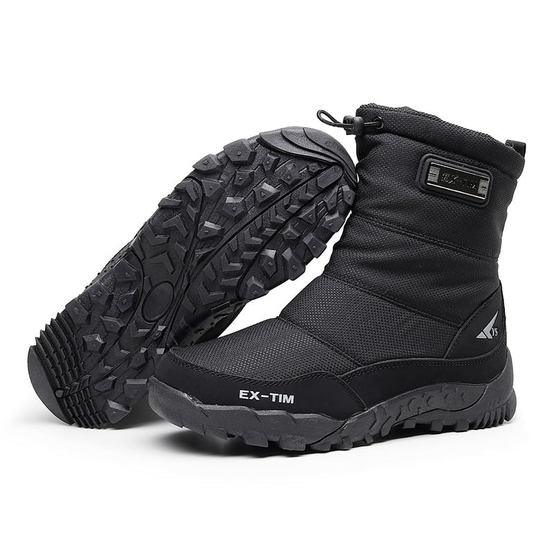 Snow boots Men Hiking Shoes waterproof winter boots With Fur winter shoes