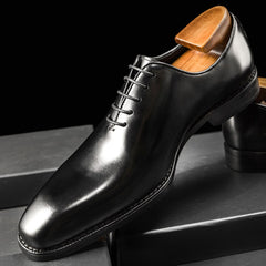 Oxford Shoes Fashion Genuine Leather Breathable Patent  Shoes For Men