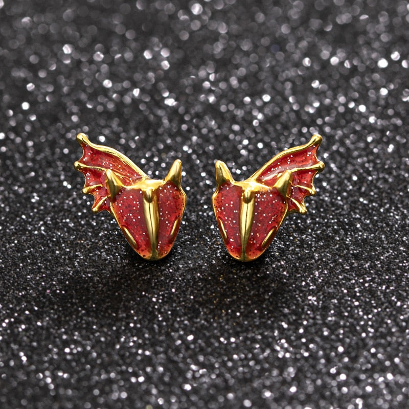 Fashion Enamel Dragon Rings Punk Viking Animal Snake Adjustable Finger Ring