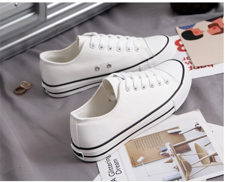 Fashion Women Sneakers Denim Casual Shoes Female Summer Canvas Shoes