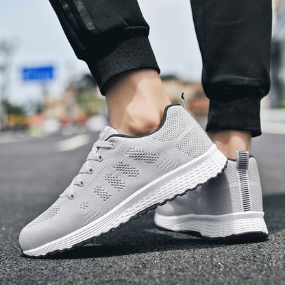 Women Casual Shoes Fashion Breathable Walking Mesh Flat Shoes Woman