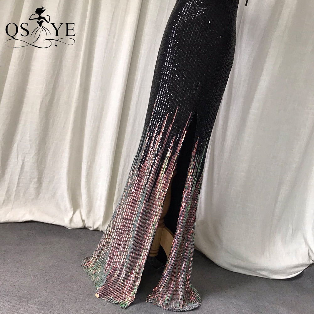 Homecoming Dresses: Prom Dresses Colorful Fade Beading Straps Evening Gown