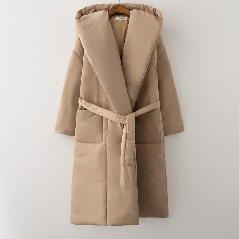 Women Winter Jacket coat Stylish Thick Warm fluff Long Parka Female