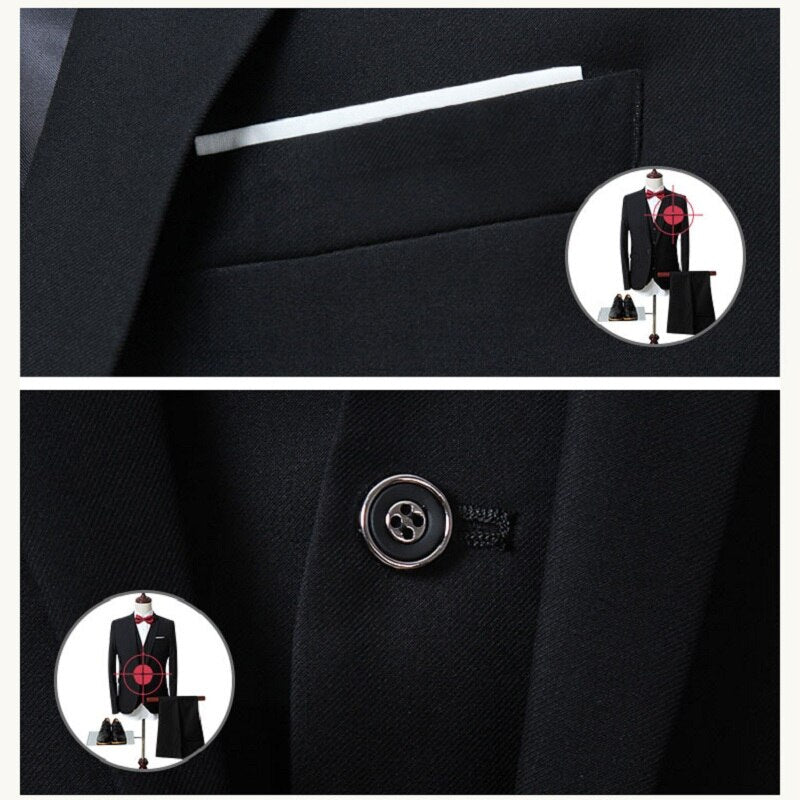 Tuxedo for Mens: Men's suit Slim Fit wedding men suits groom suit Business